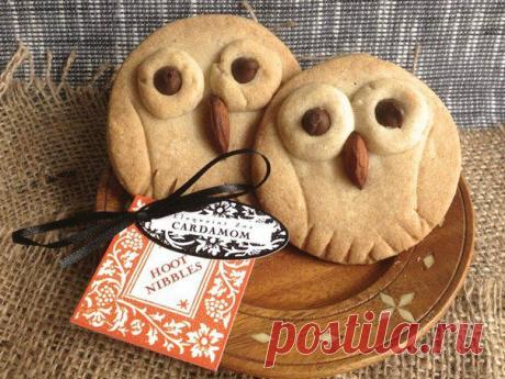 «Совы»- песочное печенье с кардамоном