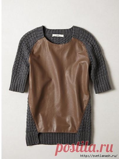 Идея для переделки старого джемпера.