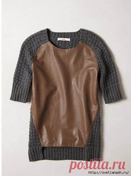 Идея для переделки старого джемпера.