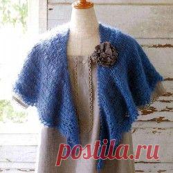 Две небольших шали по одной схеме