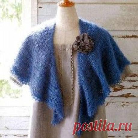 Две небольших шали по одной схеме