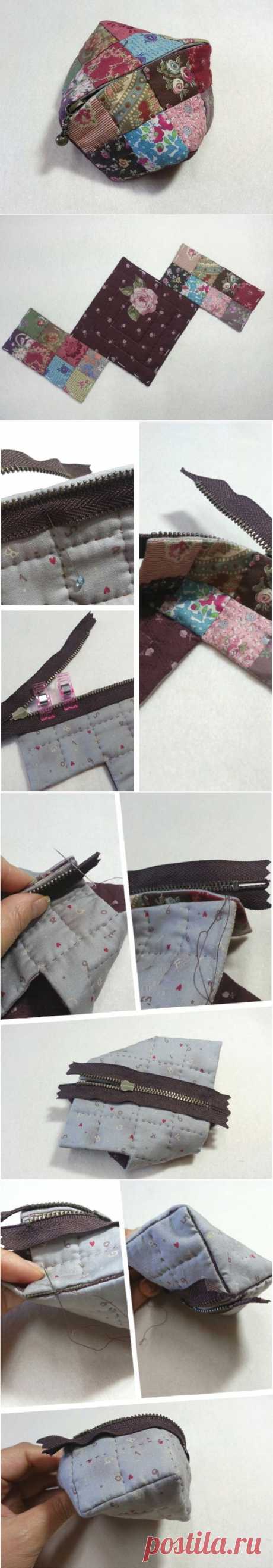 Quilted Coin Purse ~