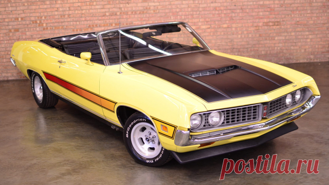 1971 Ford Torino GT Кабрио / G110.1 | Indy 2016 / Аукционы Mecum 1971 Ford Torino GT кабриолет представлен как Lot G110.1 в Индианаполисе, IN