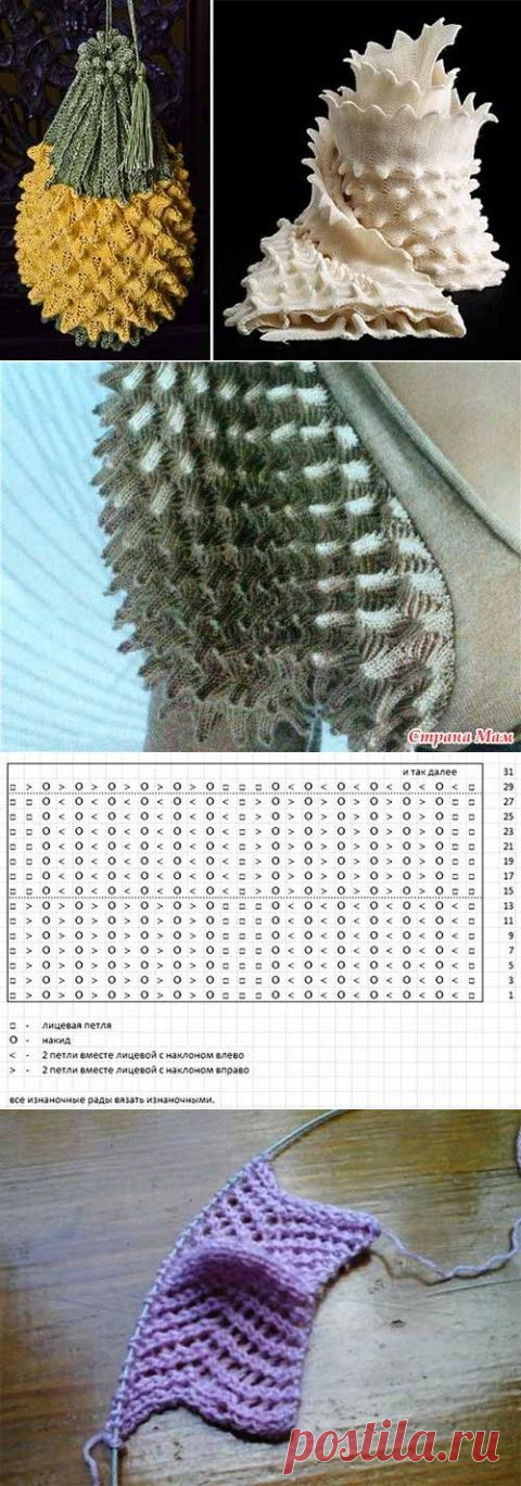 НЕОБЫЧНЫЙ УЗОР ДЛЯ СПИЦ "ЕЖИК"