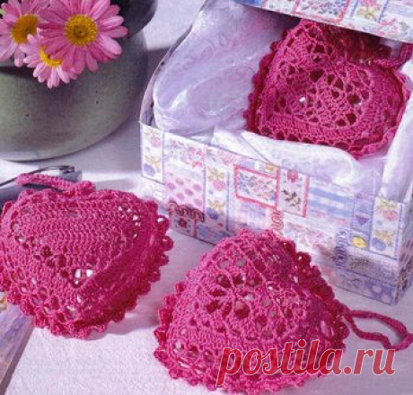 Вязаные крючком сердечка схемы. Объемное сердце крючком | Домоводство для всей семьи