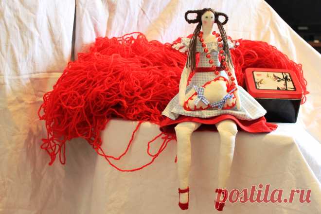 Ангел тильда в образе аниме, рост 40 см. Сделан по выкройке ангела фруктового сада. имеет подвеску.