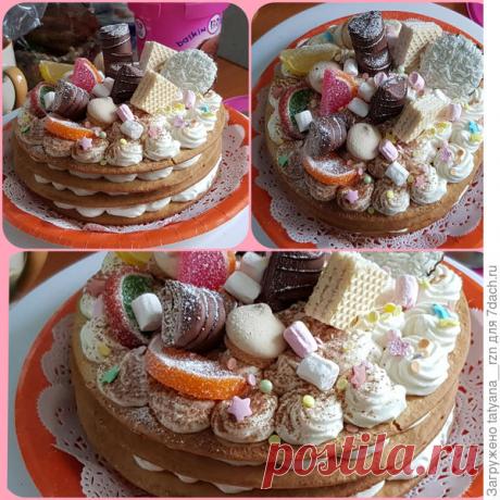 Домашний торт на медовых коржах. Рецепт с фото