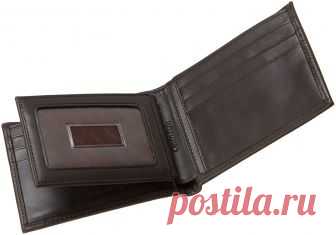 Calvin Klein Men's Leather Bookfold, Brown, One Size at Amazon Men’s Clothing store: Wallets