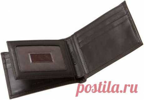 Calvin Klein Men's Leather Bookfold, Brown, One Size at Amazon Men’s Clothing store: Wallets