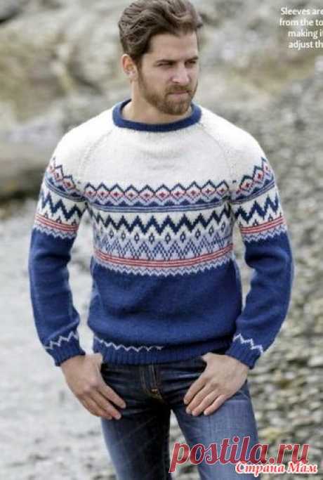 Мужской джемпер Olafur. - Жаккард - Страна Мам