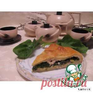 Пирог с курицей и шпинатом - кулинарный рецепт