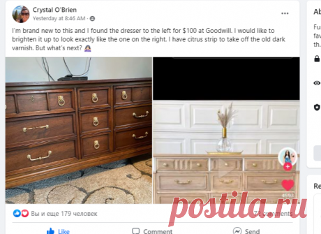 (14) Furniture Flipping Tips - before & after | I’m brand new to this and I found the dresser to the left for $100 at Goodwill | Facebook