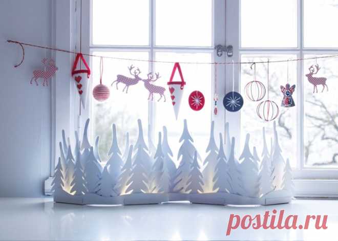 Украшения на окна на Новый год: фото эксклюзивных вариантов с шаблонами и трафаретами.