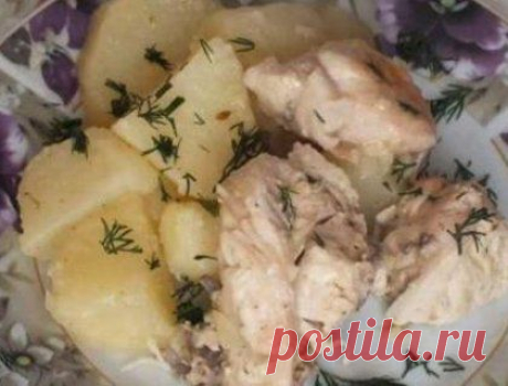 Курица с картошкой в сметане (рецепт для мультиварки) , видео рецепт / Простые рецепты