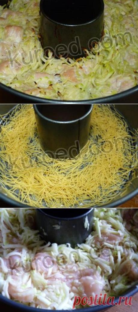Диетическая запеканка из курицы с кабачками