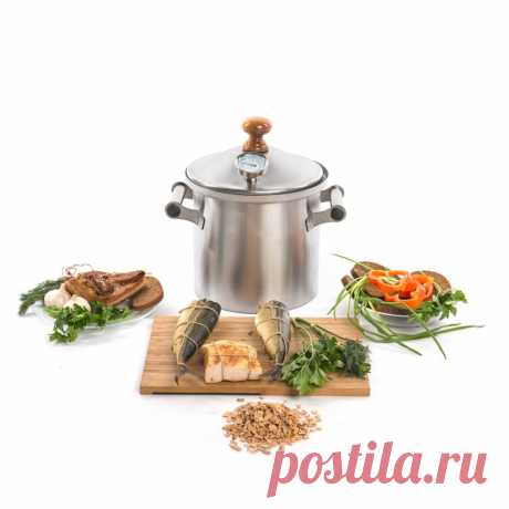 Домашняя коптильня Golden-Smoker 10 л. Купить в Волгограде по цене 6000 руб | Satom.ru. ID: 516224653.