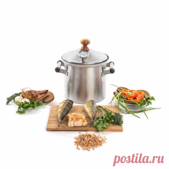 Домашняя коптильня Golden-Smoker 10 л. Купить в Волгограде по цене 6000 руб | Satom.ru. ID: 516224653.