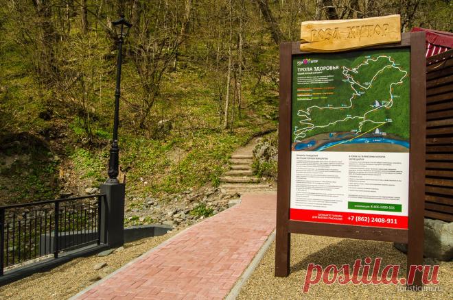 «Тропа здоровья» рассчитана на людей с низкой и средней физической подготовкой, с удовольствием готовых поучаствовать в различных интересных мероприятиях, которые, к тому же, укрепят их здоровье. Тропа начинается возле Rosa Beach. Вы пройдете по горе Псехако. Всего маршрут длится три километра триста метров. / Лето на курорте «Роза Хутор»  |  Россия