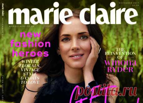Вайнона Райдер в журнале Marie Claire (Ноябрь 2017)