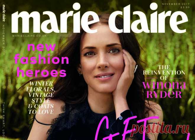 Вайнона Райдер в журнале Marie Claire (Ноябрь 2017)