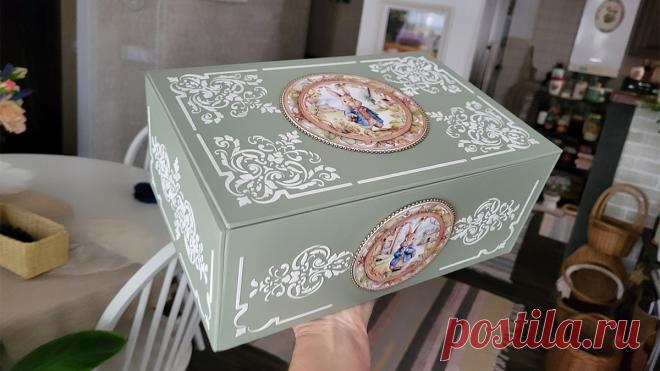 Украшаю обычные КАРТОННЫЕ КОРОБКИ! Подруги несут мне свои коробки - для переделки! Часть - 1 | Рукодельная Лавка Ольги Суховой | Дзен