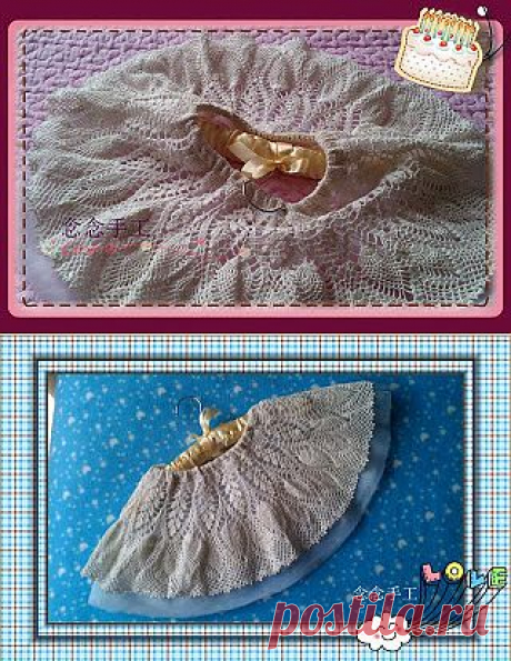 Вязание крючком и спицами/Crochet and knitting: И еще одна юбочка