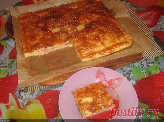 Слоёный пирог с лососем. | Хор *поющих* чайников