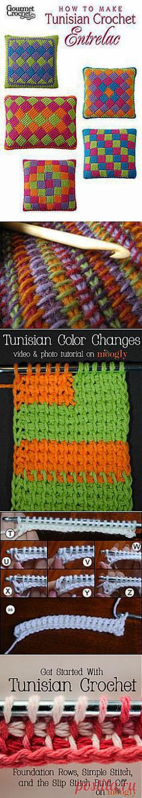 Tunisian crochet в Pinterest | Пинов: 56