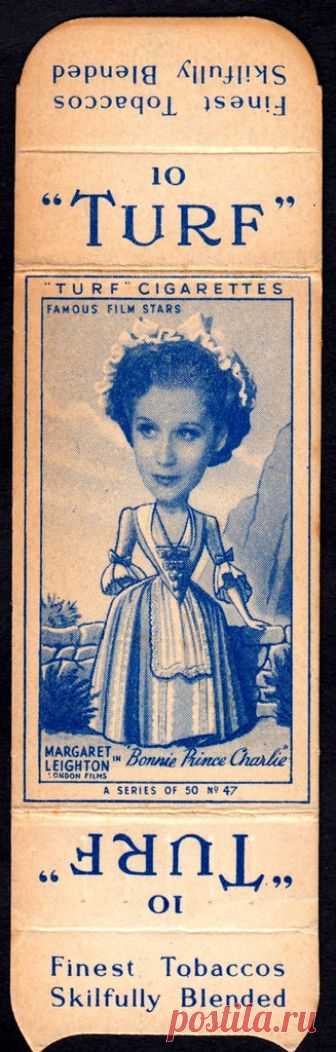 Cigarette Card - Margaret Leighton Carreras Turf Cigarettes 