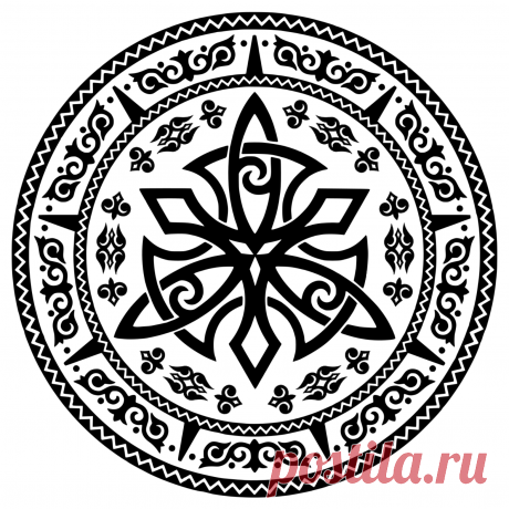 Черкесский Адыгский орнамент круг