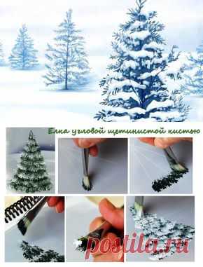 Как нарисовать елочку | Креативные идеи