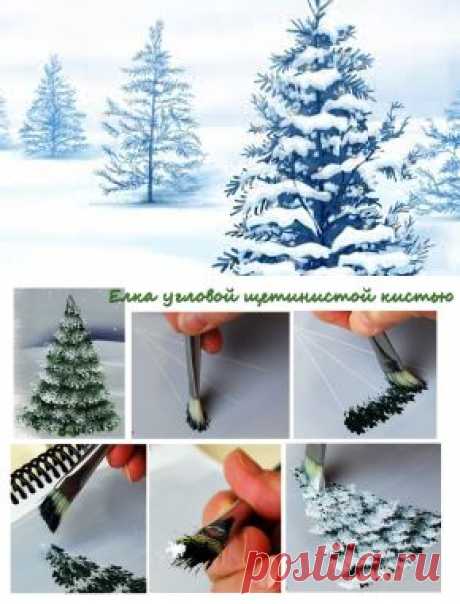 Как нарисовать елочку | Креативные идеи