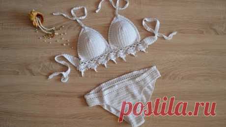 Купальник крючком / лиф крючком / трусики крючком (Crochet swimsuit)