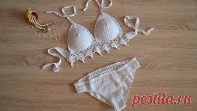 Купальник крючком / лиф крючком / трусики крючком (Crochet swimsuit)