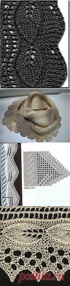 КАЙМА ЛИСТЬЯ - ОЧЕНЬ МНОГО СХЕМ,УЗОРОВ И МАСТЕР КЛАССОВ.