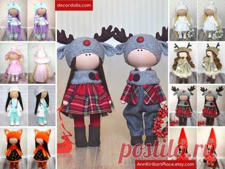Christmas Tilda Dolls Deer Dolls Couple Handmade Poupée | Etsy Hello, dear visitors!  This are handmade cloth dolls created by Master Olga G (Vinnitsa, Ukraine). Dolls are made by Order. Order processing time is 12-21 days.  All dolls stated on the photo are mady by artist Olga G. You can find them in our shop searching by artist name. Here are all dolls of