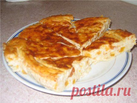 Воздушная запеканка из тыквы с манкой.