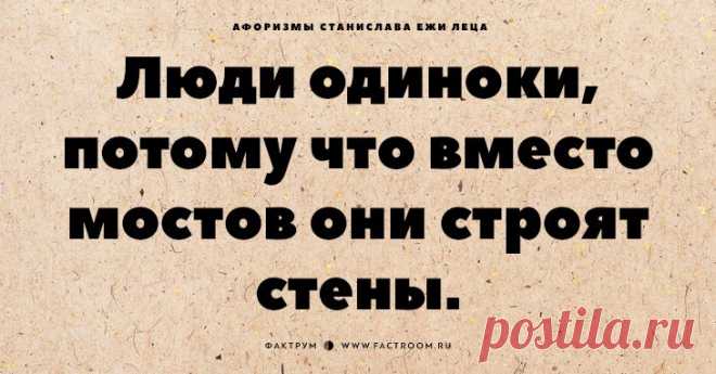 Обалденные афоризмы Станислава Ежи Леца, которые хочется цитировать