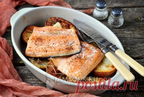 Форель с картошкой в духовке