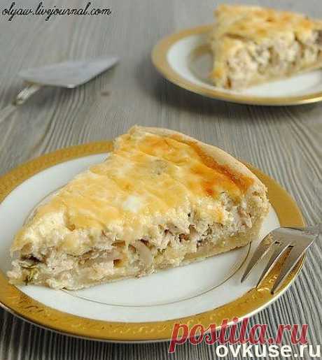 Лоранский пирог с курицей и грибами . - Простые рецепты Овкусе.ру