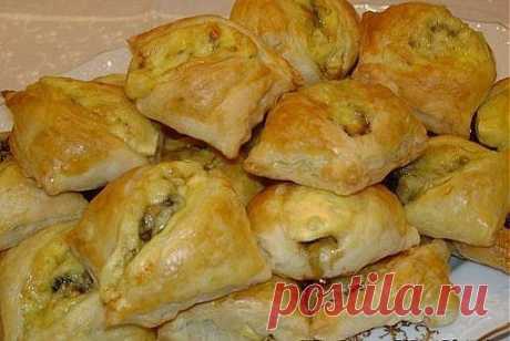 Закусочные пирожки с грибами и сыром | Семья и дом