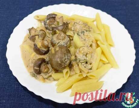 Сливочные грибы с сыром – кулинарный рецепт