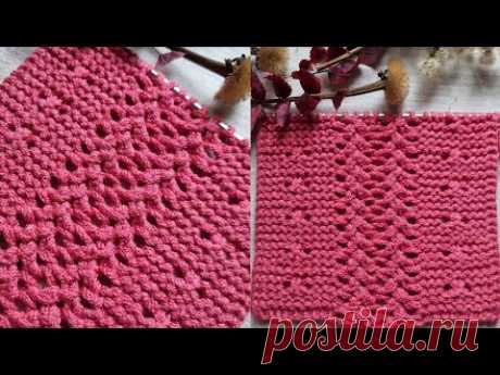 Узор получился очень нежный, при этом неизбитый и модный🧶🍁❄️knitting pattern.