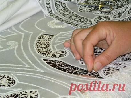 Кружево иглой ... элементы кружевной техники