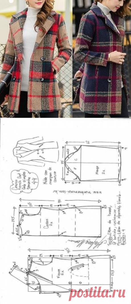 Casaco trench coat gola simples | DIY - molde, corte e costura - Marlene Mukai