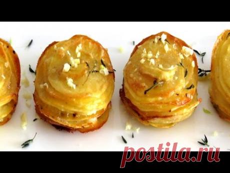 [КАРТОФЕЛЬНЫЙ ГАРНИР] Запеченный картофель в духовке с сыром и ароматными травами