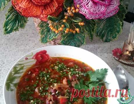 Постный борщ "Ароматный" – кулинарный рецепт