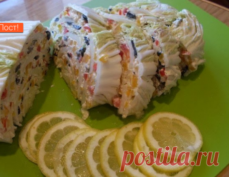 Необычная закуска Пекинская мозаика - это не просто красиво, но и очень вкусно!!!