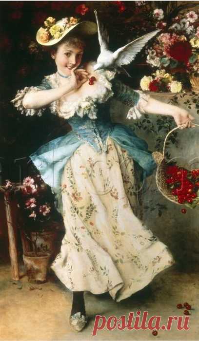 Итальянский художник Francesco Vinea (1845-1902)