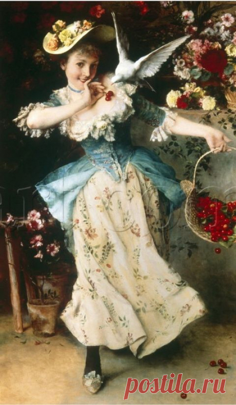 Итальянский художник Francesco Vinea (1845-1902)